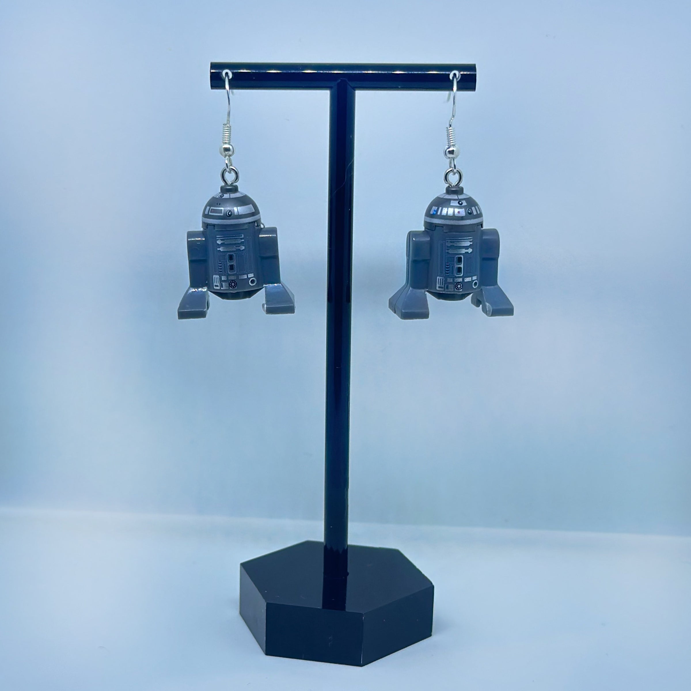 Silver R2D2 Earrings Star Wars Earrings Time Travel Toys UK